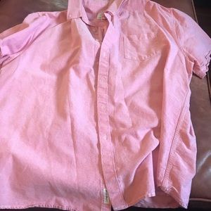 Mocotono Pink Salmon Casual Button Down